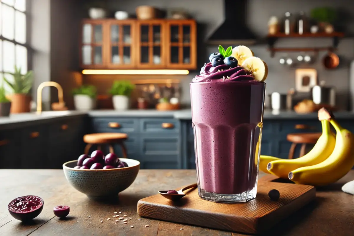 Milk-shake de Açaí com Banana