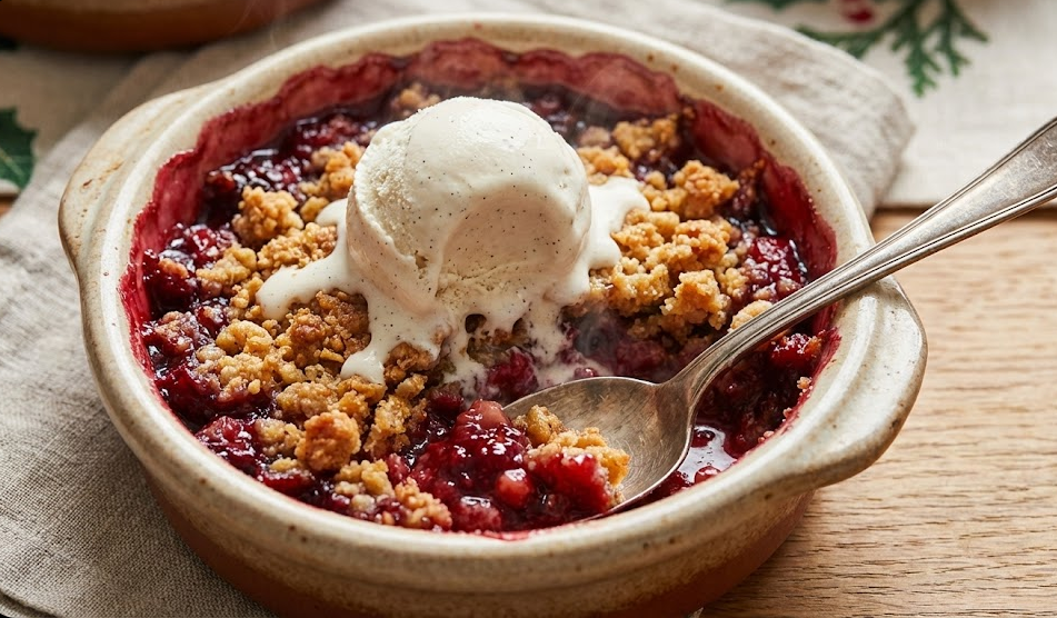 Crumble de Frutas Vermelhas
