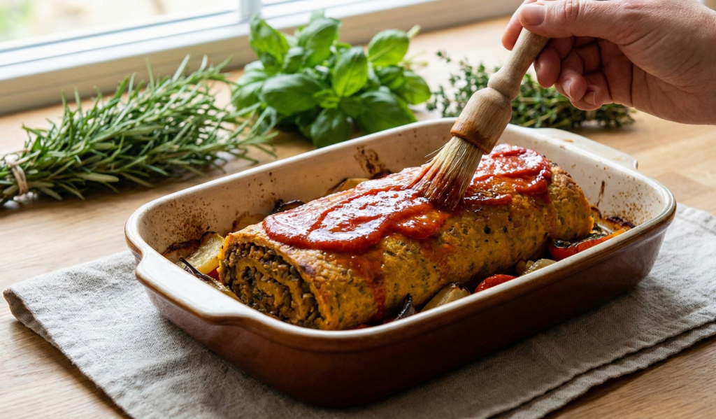 Rocambole de Lentilha