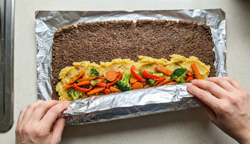 Rocambole de Lentilha - Modo de fazer