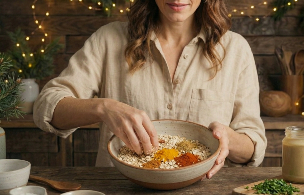 Panqueca de Aveia com Especiarias Receita Ayurvédica